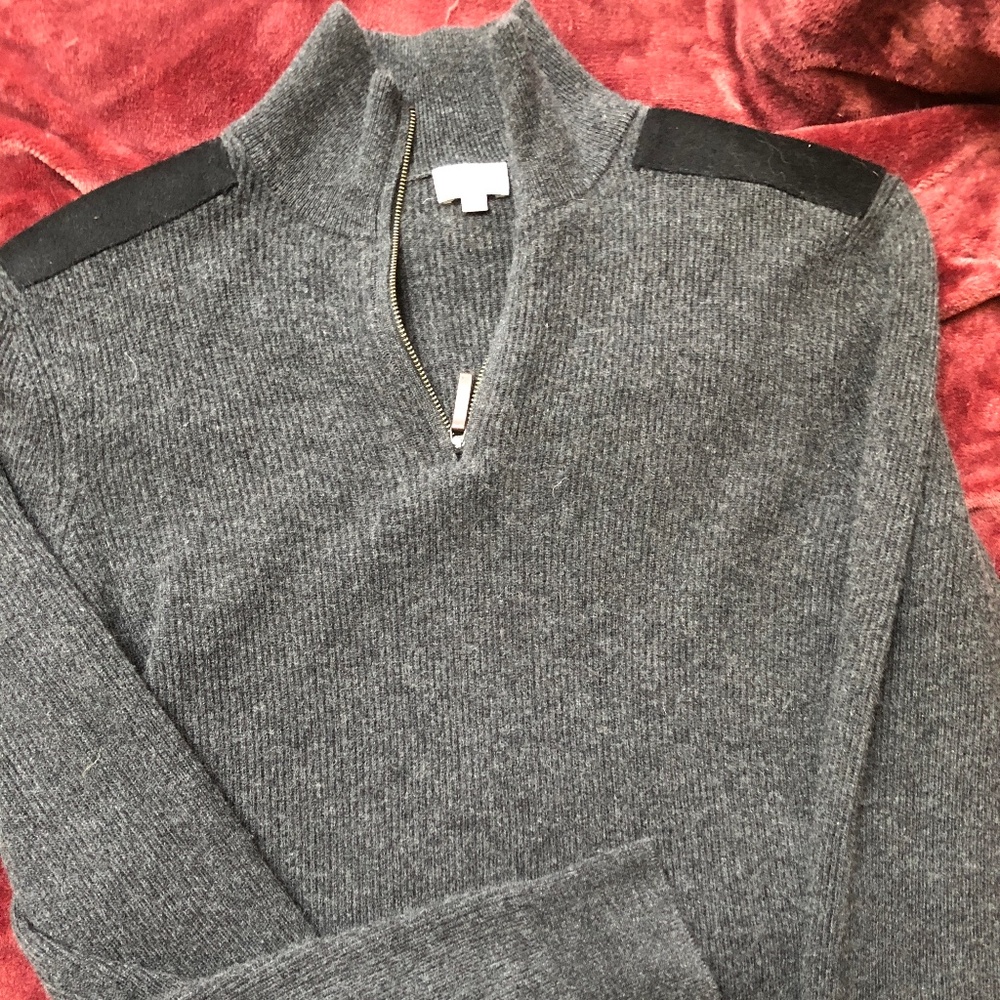 TSE Gray Half Zip